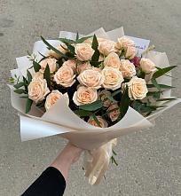 Букет Кремовые розы Латте в Солослово