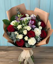 Букет цветов из:  Розы и Альстромерии в Солослово