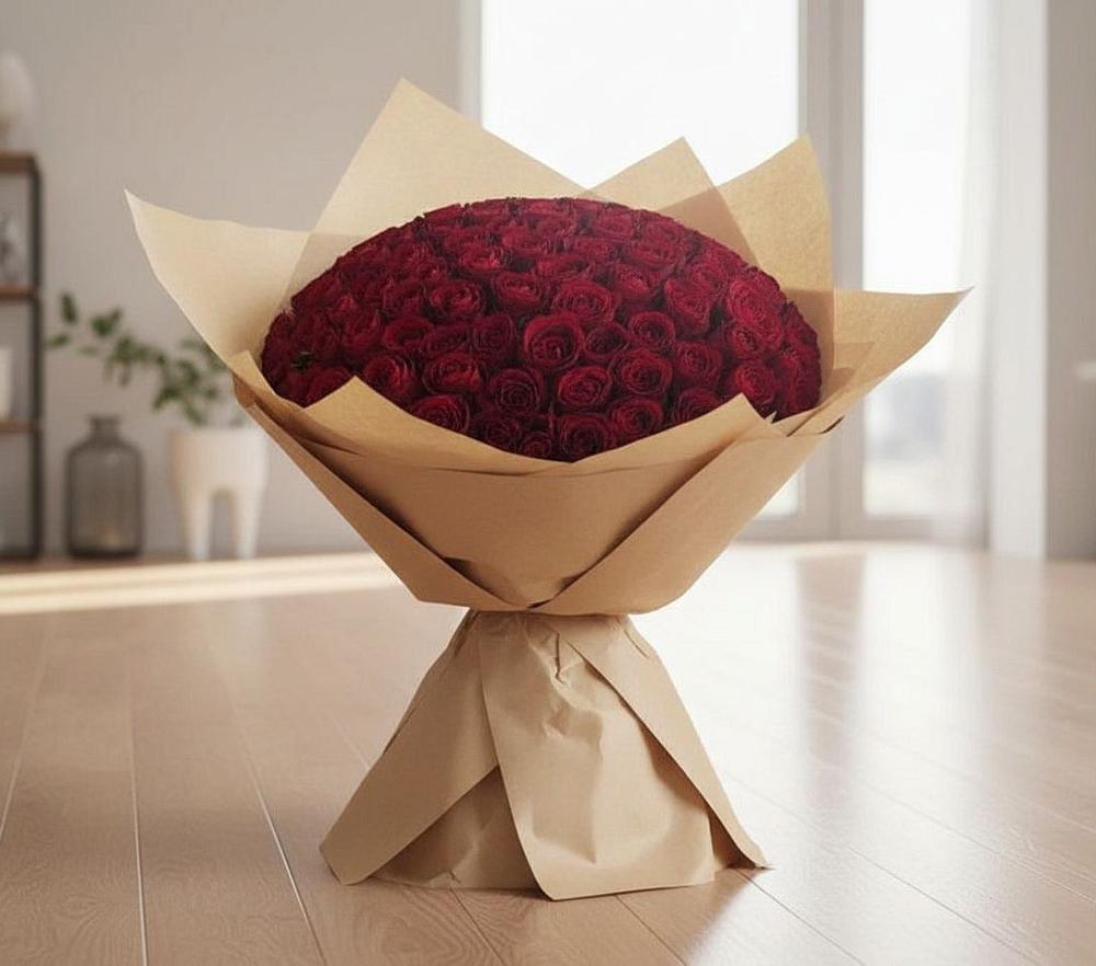 Букет 101 Красная роза в Солослово